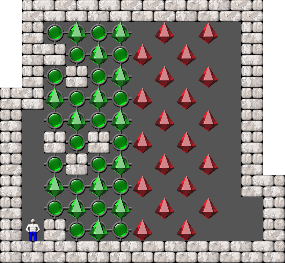 Сокобан Thinking Rabbit Arranged уровень 481